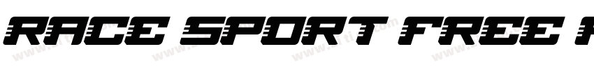 Race Sport Free Regu字体转换